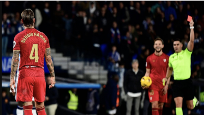 Ramos in Shock After Requesting Referee to Review Video Technology