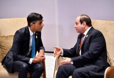 Sunak Discusses Situation in Gaza with Sisi