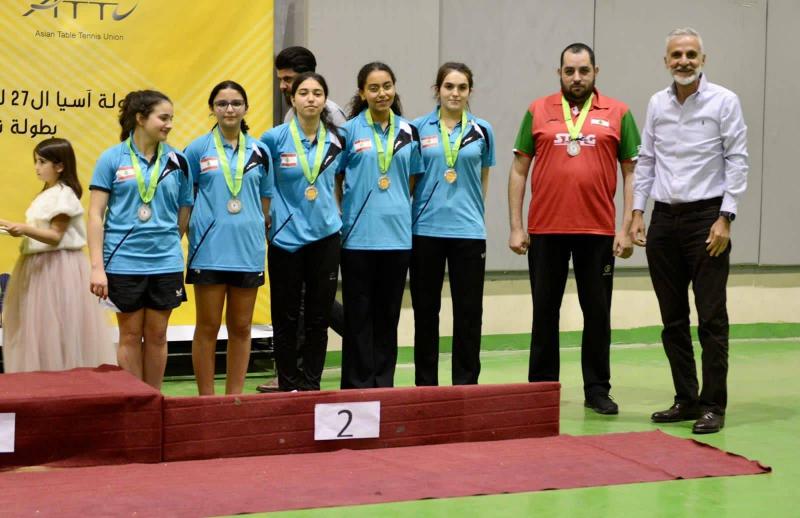 Lebanese Women Qualify for the Second Round of the West Asian Table Tennis Championship