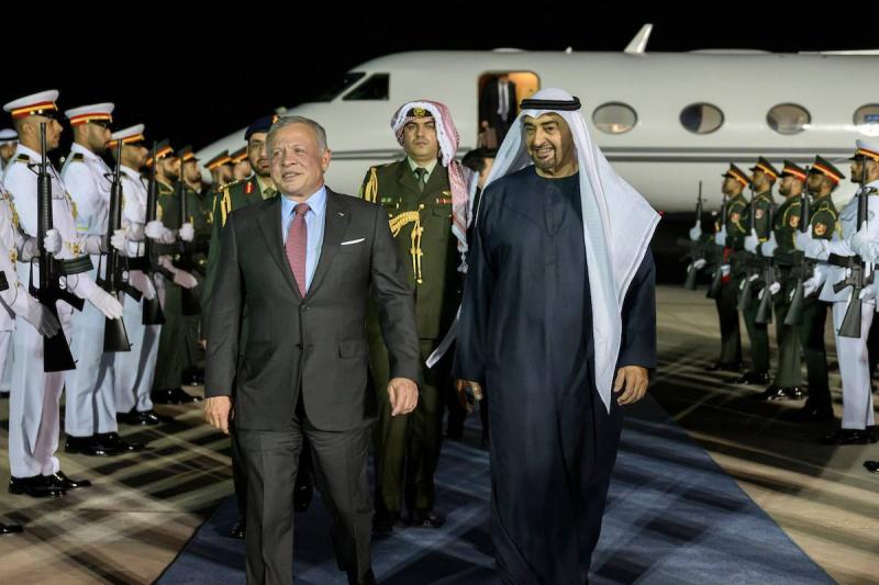 Jordan's King Arrives in Abu Dhabi for Official Visit