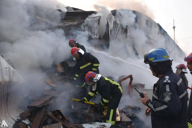 Title: Fire in 7 Commercial Warehouses in Iraq