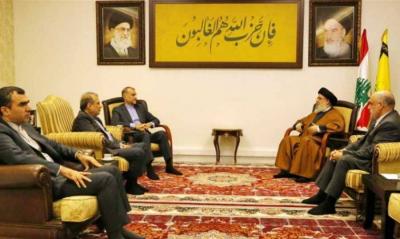 Nasrallah Meets with Nakhalah to Discuss Support Fronts Developments