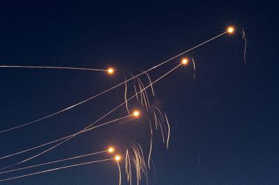 Title: Video of Rocket Barrage Targeting Shlomi Settlement Near Lebanon Border