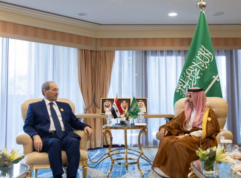 Meeting Between Al-Miqdad and His Saudi Counterpart