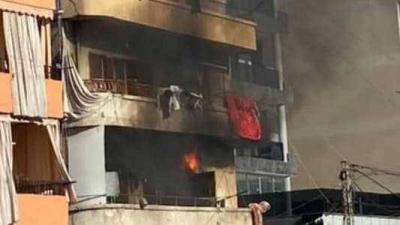 Fire Inside Apartment in Dekwaneh