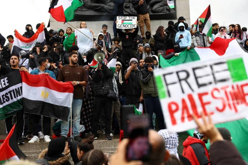 Maria Guardiola Supports Palestinians During London Protest