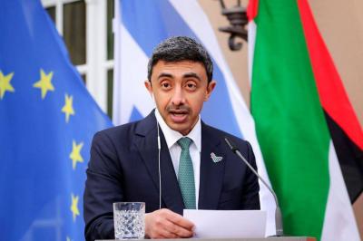 UAE Foreign Minister Calls for Efforts to Prevent Escalation of Conflict in Gaza