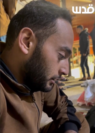 Title: Palestinian Journalist Bids Farewell to His Child and Family Members
