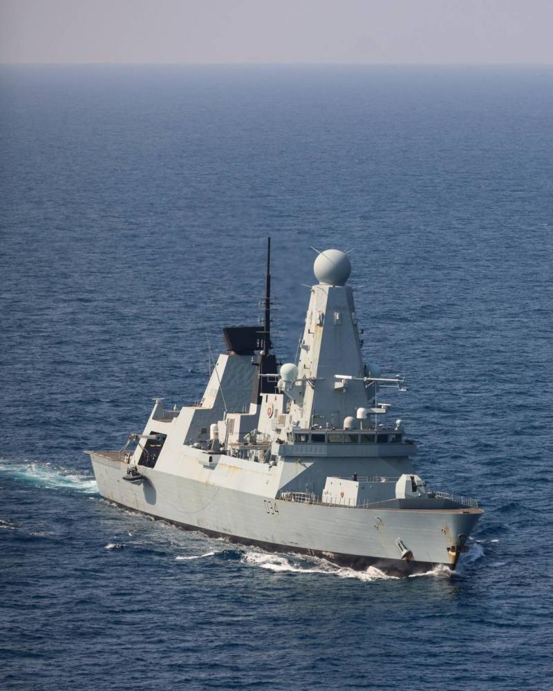HMS Diamond Defends Against Drone Attack in the Red Sea