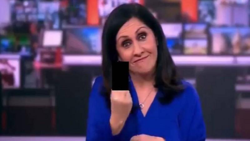 Famous Presenter Makes Indecent Gesture Live On Air