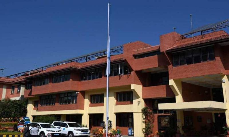 Flags at Half-Mast at UN Offices in Honor of Its Employees Who Died in Gaza