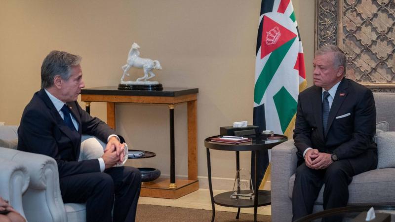 Jordan's King to Blinken: The U.S. Must Pressure for Immediate Ceasefire in Gaza