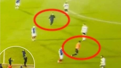 Fan Chases Referee During Third Division Match in England (Video)