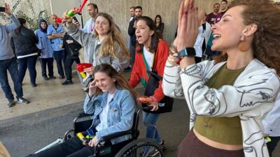 After a 5-Month Treatment Journey.. Christina Assi Leaves the Hospital with a Celebration (Video)