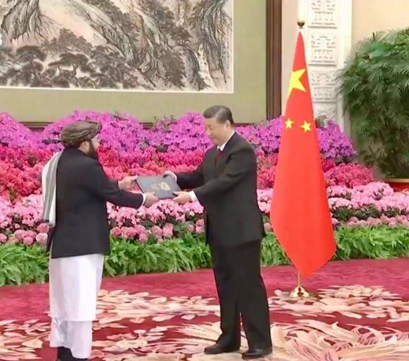 China Receives Credentials from Taliban Ambassador