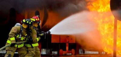 Fire Inside a House in Brumana