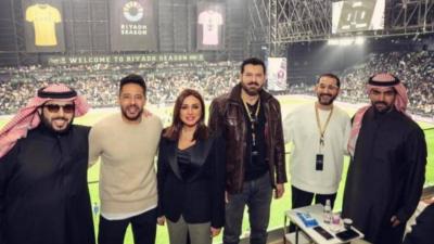 Artistic Presence at the Al-Nassr vs. Inter Miami Match in Riyadh
