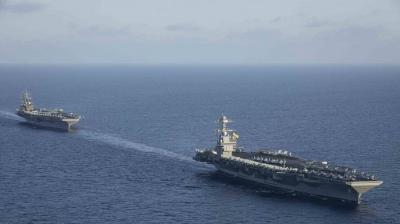 US Warship Downs Drone Launched by Houthis