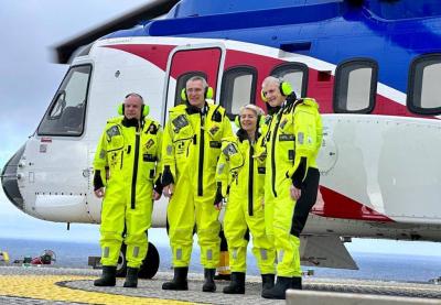 Stoltenberg and European Commission President Visit Gas Platform in the North Sea