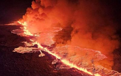 Volcanic Eruption in Southwest Iceland