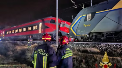 Italy: Dozens Injured in Train Collision