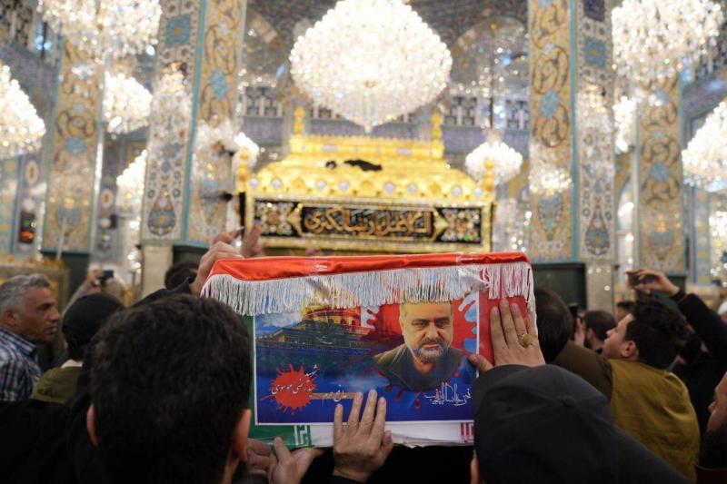 Title: Funeral of Seyyed Razi Mousavi with Slogans 