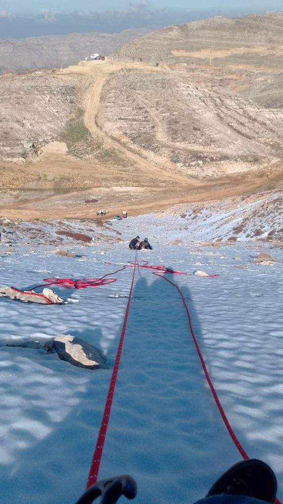 Rescue of a Citizen After Falling into a Slope in Kfardebian