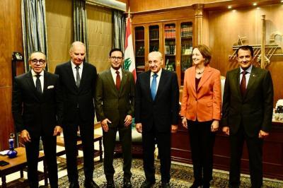 Berri After Meeting with the Ambassadors of the Quintet: The Stance was Unified and the Meeting was Beneficial and Promising