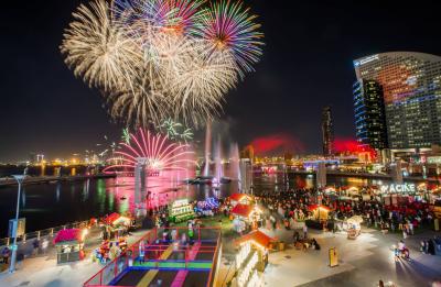 Spectacular Night Shows: Dubai's Sky Dazzles with Colors at the Shopping Festival