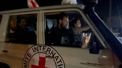 12 Hostages on Their Way to Israel from Gaza (Video)