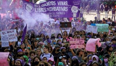 Title: Women's Day Protests Demand Equality