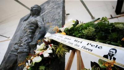 Pele's Body Arrives at Santos Club in Brazil for Farewell