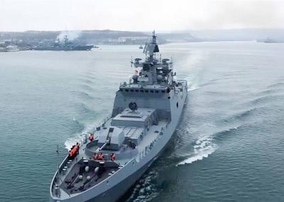 Ukraine Launches Missile at Black Sea Fleet Headquarters