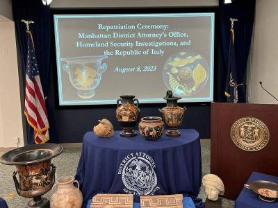 Italy Recovers Stolen Artifacts from America