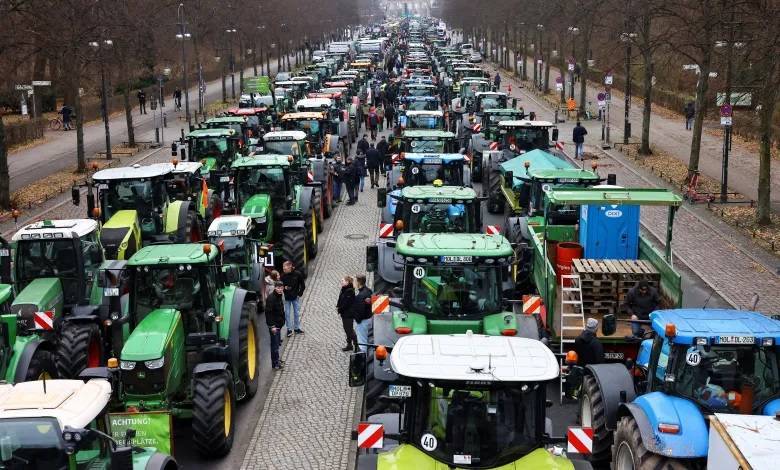 Title: German Farmers Protest Against Their Government