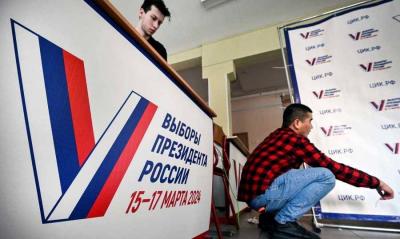 Title: Russia: Polling Stations Open for Presidential Elections
