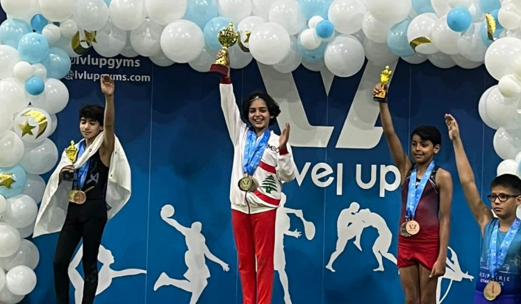 Ali Basem Raises the Lebanese Flag High with His Victory in the Gymnastics Championship in Dubai