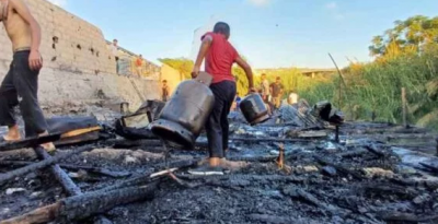 Gas Cylinder Explosion Injures Two in Displaced Persons Camp South of Sidon