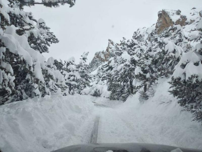 Lebanon Under the Influence of a Cold Low Pressure System as of This Morning... Current Road Conditions