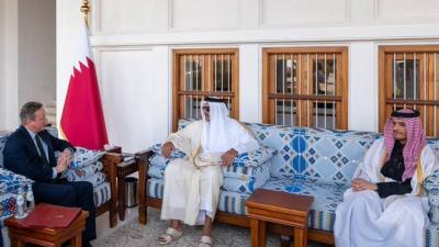 Developments in Gaza: Meeting Between the Emir of Qatar and David Cameron