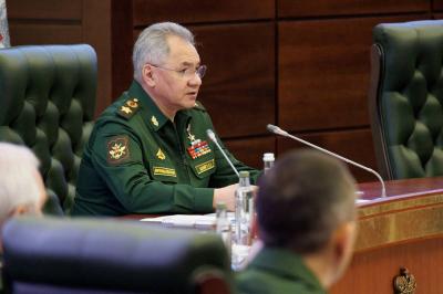 Title: Shoigu Inspects His Troops on the Anniversary of the Russian-Ukrainian War - Video