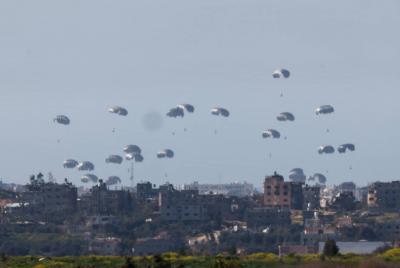 U.S. Military Conducts Air Drop of Aid in Gaza