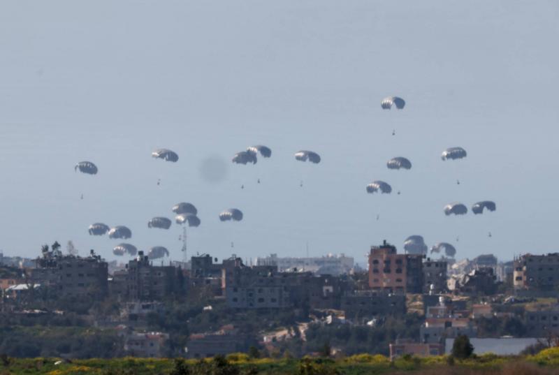 U.S. Military Conducts Air Drop of Aid in Gaza