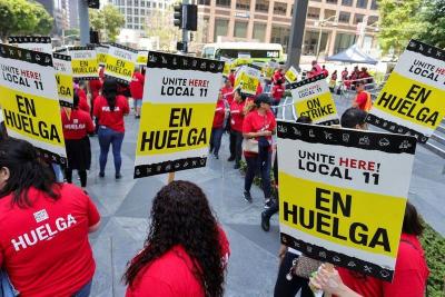 Los Angeles Hotels Without Workers Until Wage Increase