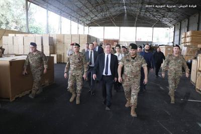 Ceremony for the Receipt of a Donation from Britain to the Lebanese Army