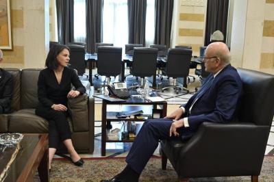 Meeting between Mikati and German Foreign Minister: We Are Making Every Effort to Restore Calm in the South