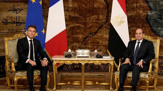 Sisi and Macron Agree to Work on Containing the Gaza Crisis