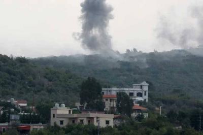 Title: Artillery Shelling and Airstrike at Dawn on a House at the Outskirts of Ramia