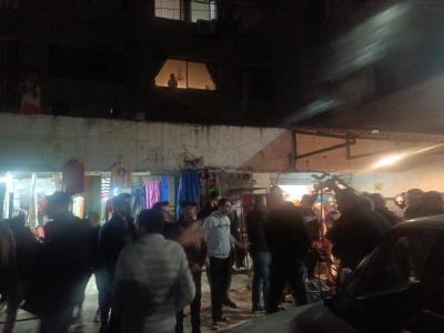 Partial Collapse of Residential Building in Al-Basta (Video)
