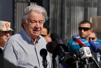 Guterres from Rafah: It's Time for an Immediate Ceasefire in Gaza